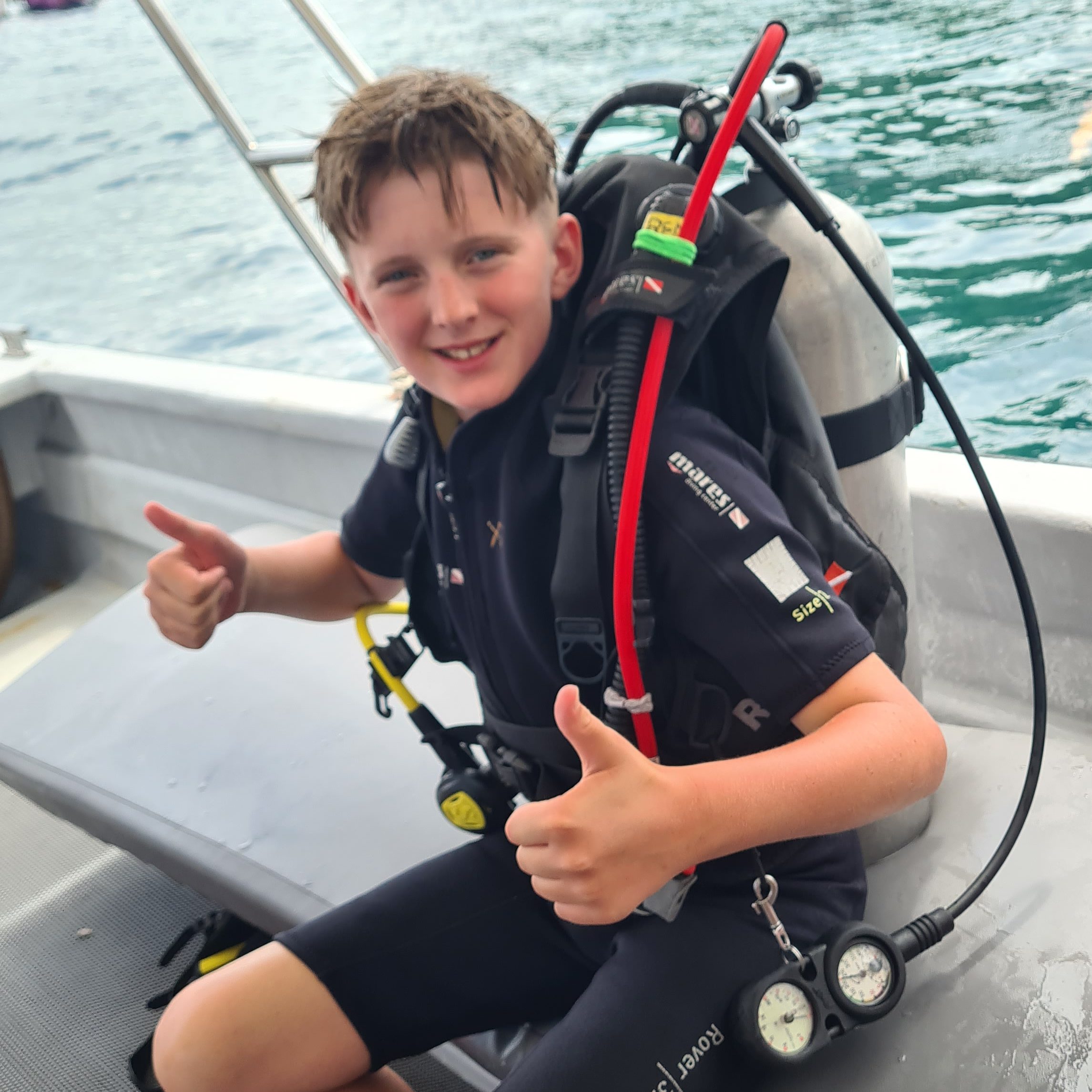 a photo of Ben Russell-Smith in Scuba Gear 