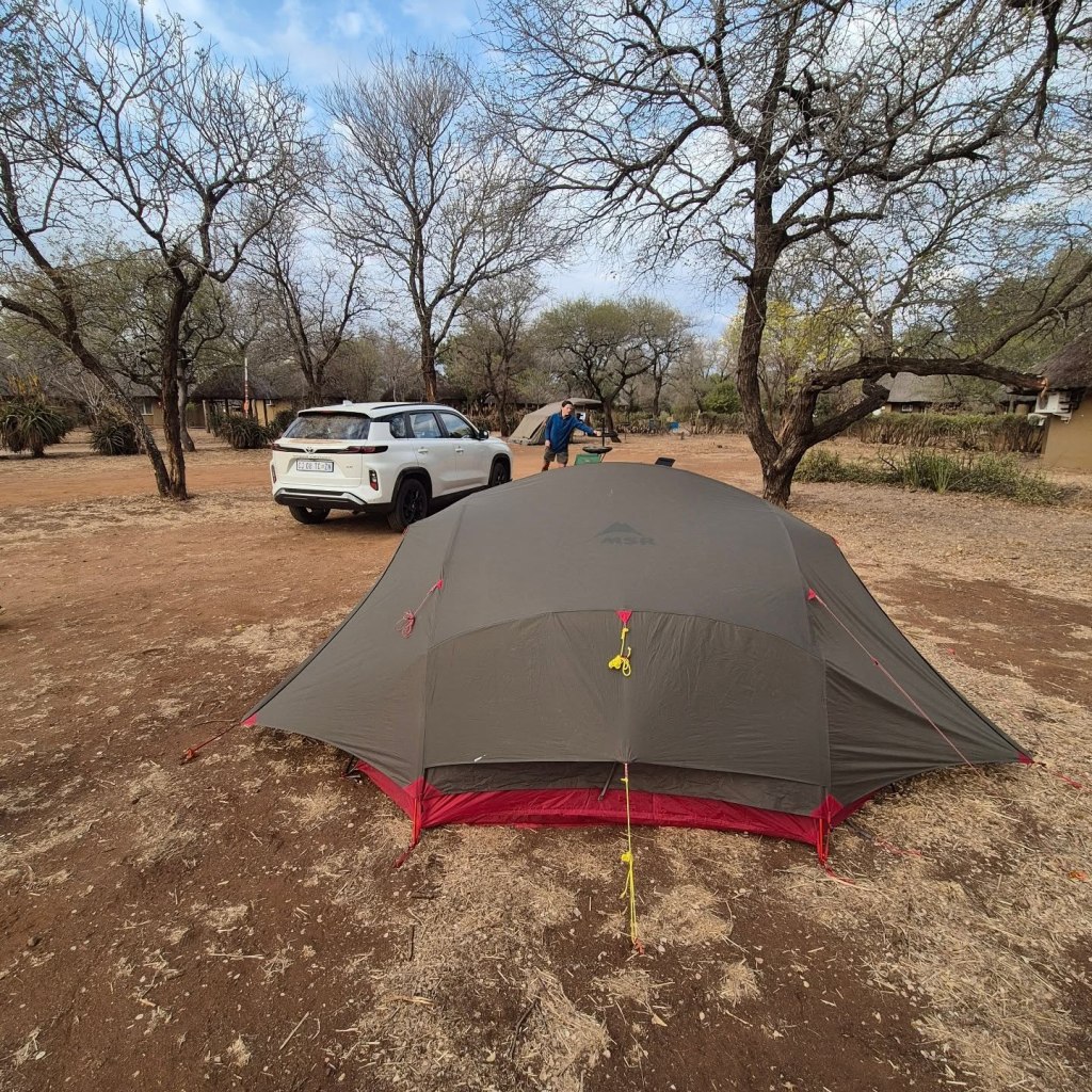 we have often been found in the cheapest accommodation we can find.. tents work this is the ent we stayed in this one for 4 weeks in South Africa. 